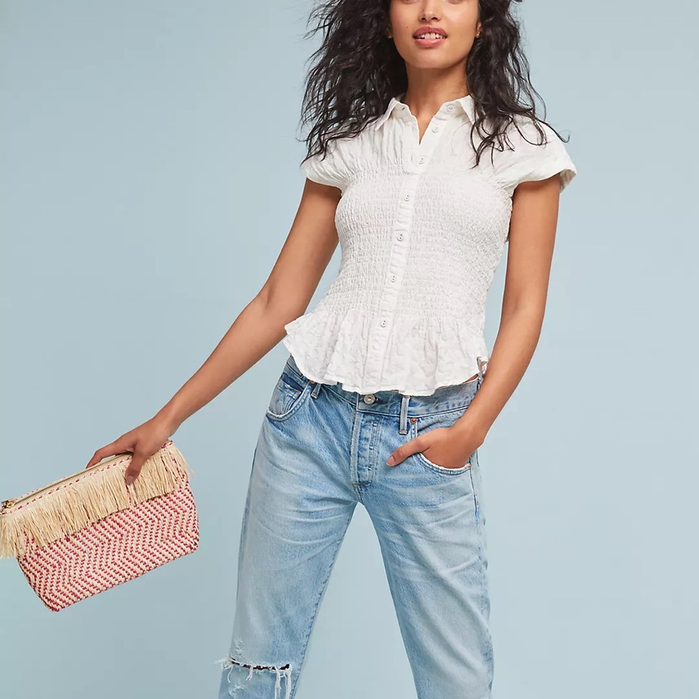 Anthropologie Maeve Bellamy Buttondown